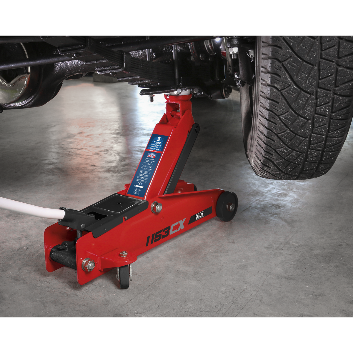 Trolley Jack 3 Tonne Long Reach Heavy Duty MDTools