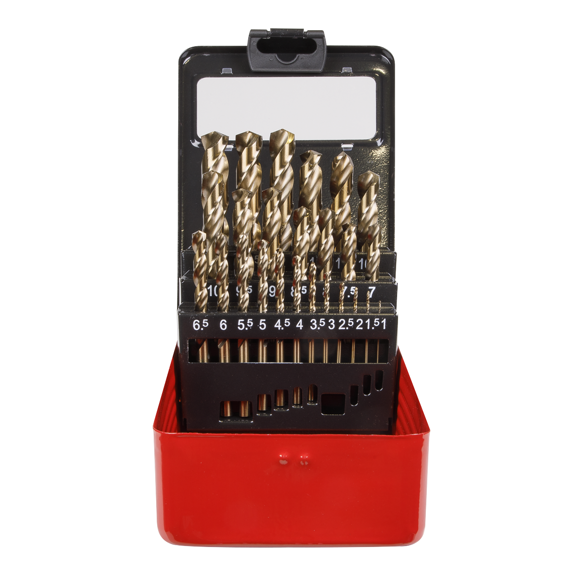 Pc Hss Cobalt Fully Ground Drill Bit Set Ak Sealey