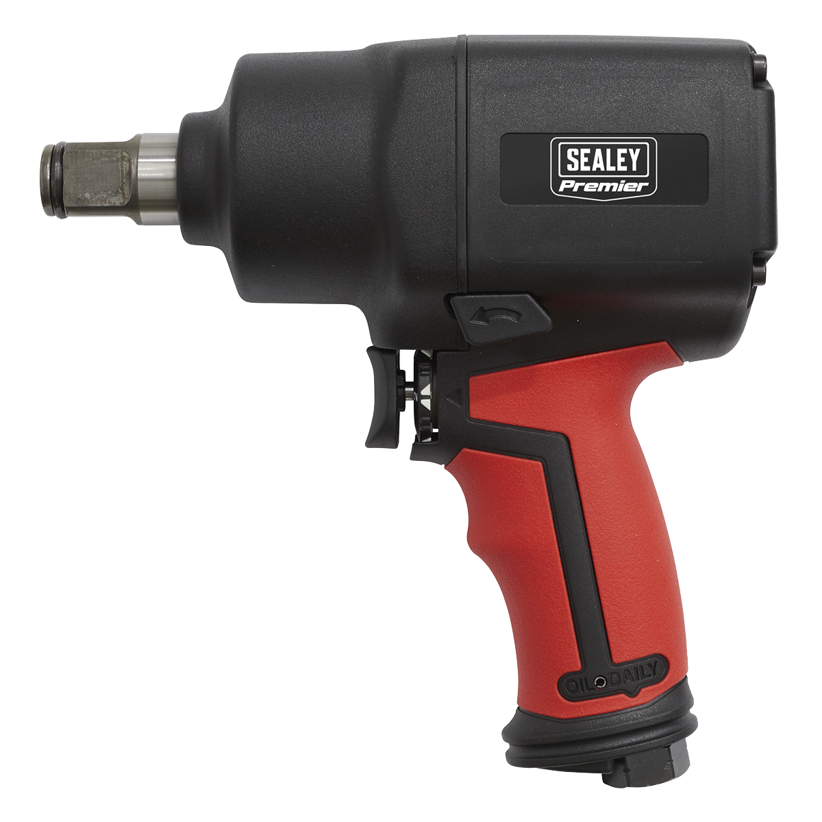 Sq Drive Compact Air Impact Wrench Twin Hammer Sa Sealey